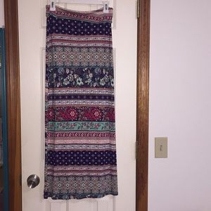 Maxi skirt, fun pattern
